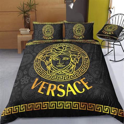 black and silver versace bedding|Versace bedding for sale.